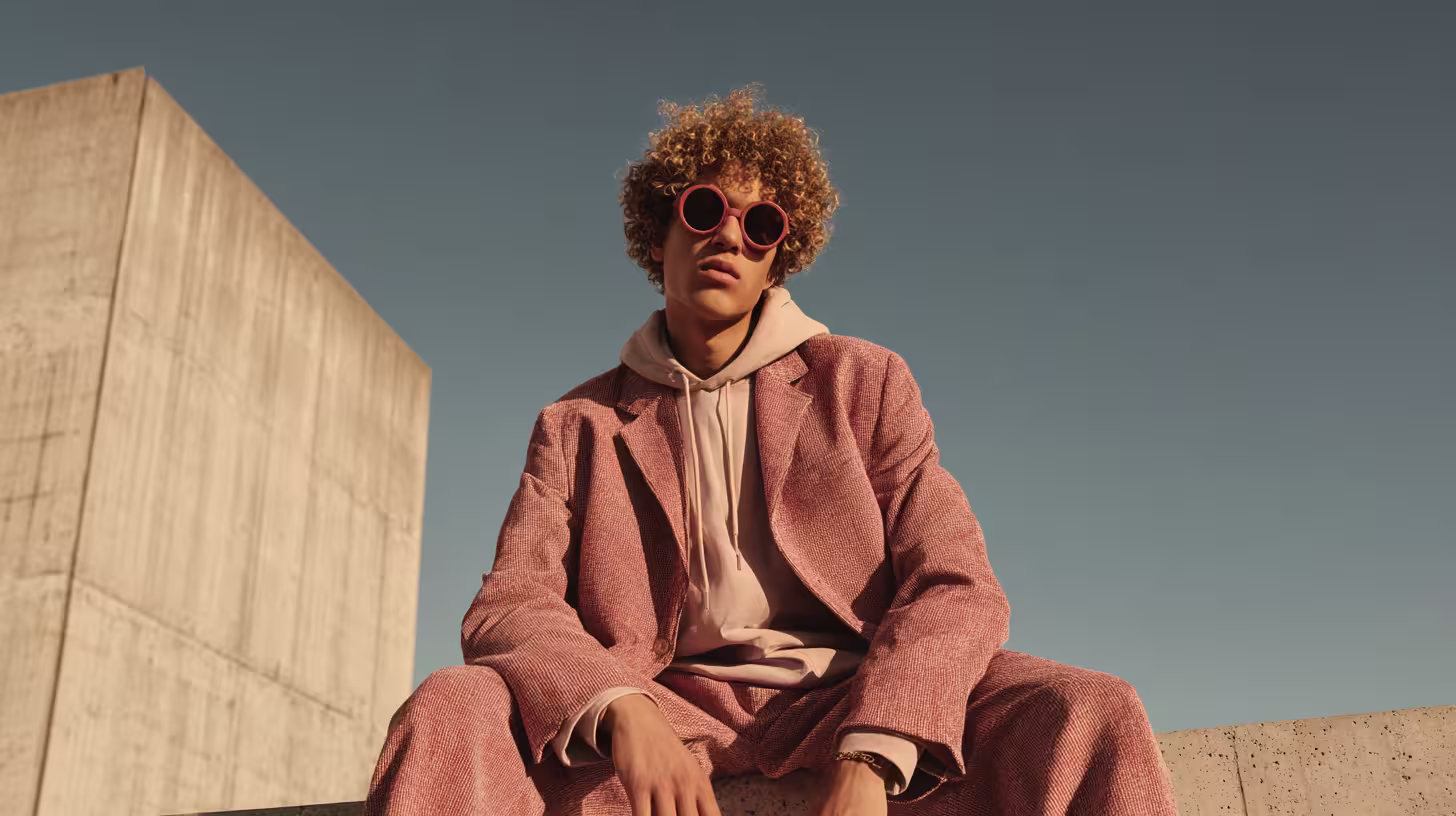 Fashion portrait - berry theme