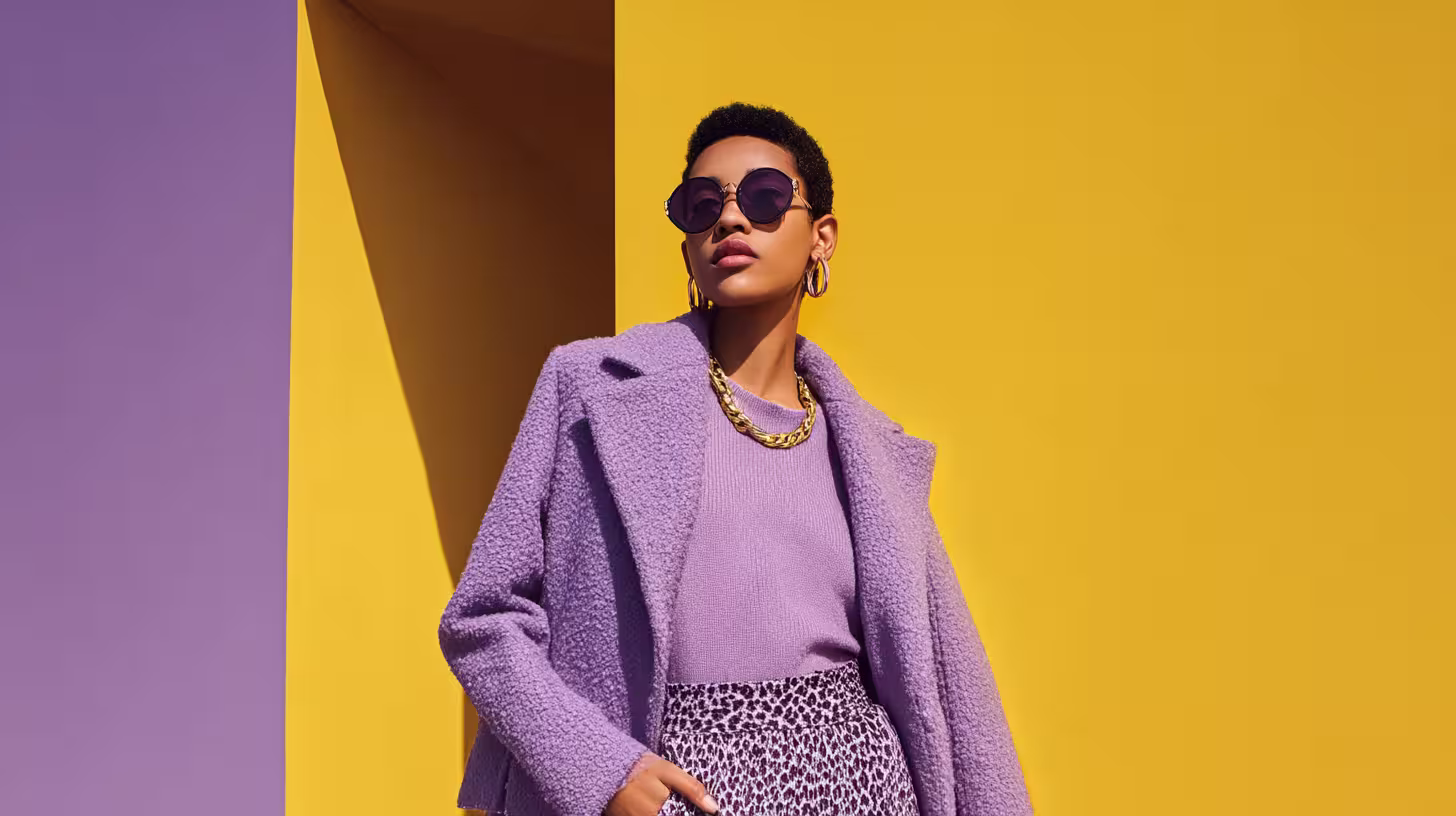 Fashion portrait - fuchsia theme