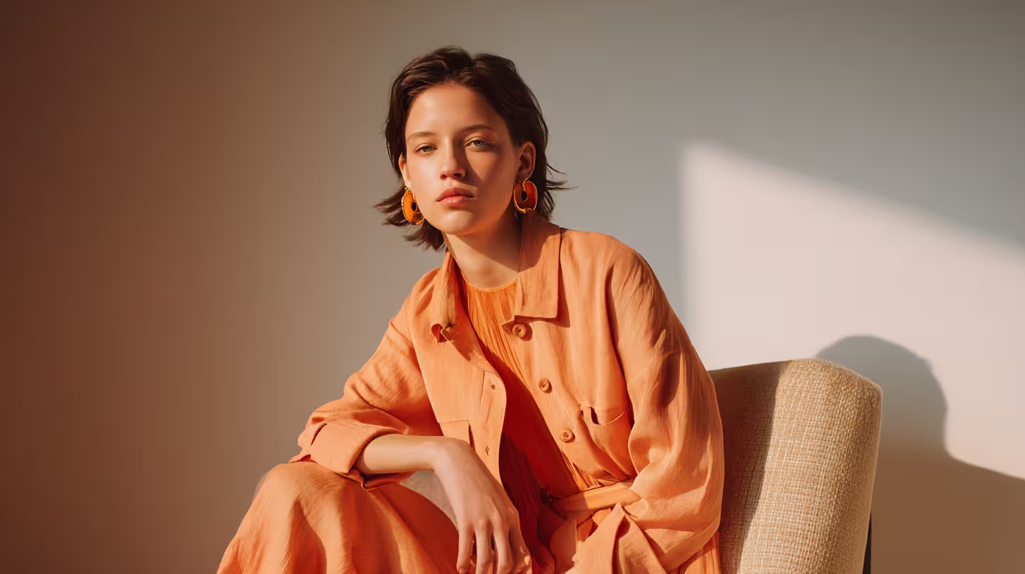 Fashion portrait - sun theme